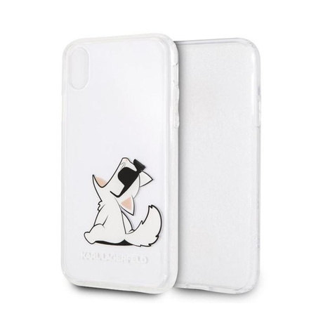 Karl Lagerfeld Choupette Fun Sunglasses - Etui iPhone XR (przezroczyste)