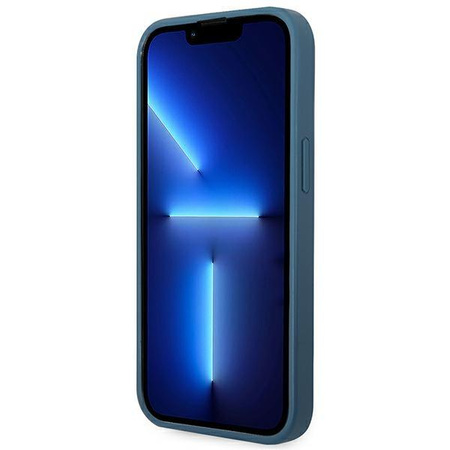Guess 4G Big Metal Logo - Etui iPhone 14 Plus (niebieski)