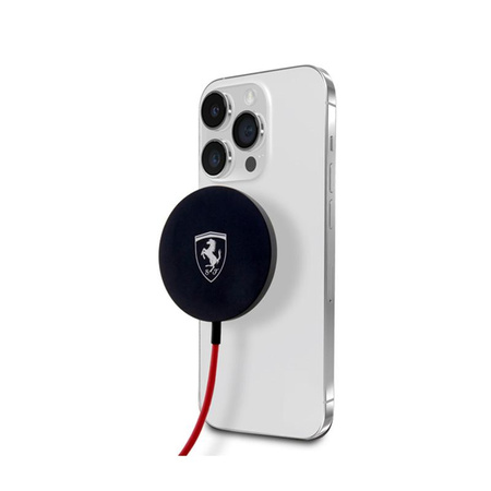 Logo Ferrari MagSafe Shield - MagSafe 15W indukční nabíječka (černá)