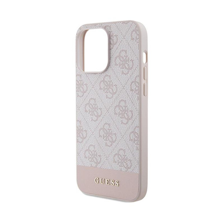 Guess 4G Bottom Stripe Collection - iPhone 15 Pro Max Case (pink)