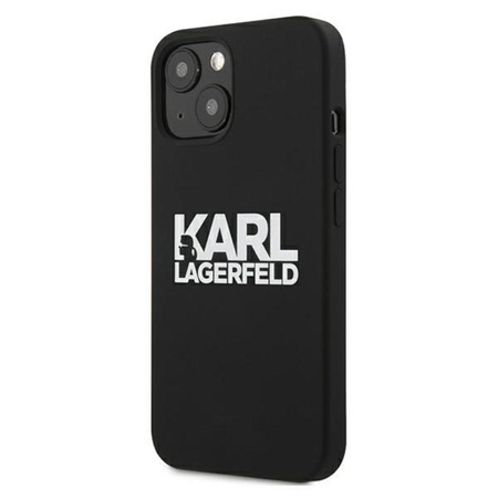 Karl Lagerfeld Silikon Stack Logo - iPhone 13 Hülle (schwarz)