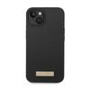 Guess Silicone Logo Plate MagSafe - iPhone 14 Case (black)