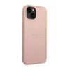Guess Saffiano Metal Logo Stripes - iPhone 14 Plus Case (pink)
