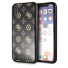 Guess Double Layer Glitter Case Peony G - Coque pour iPhone Xs / X (Noir)