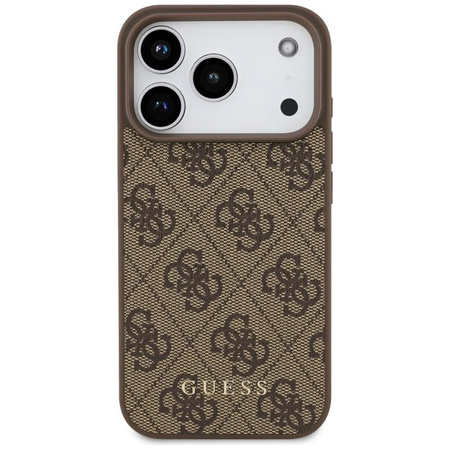 ETUI DO IPHONE 17 PRO BRĄZOWE GUESS CLASSIC ORYGINALNE ELEGANCKIE CASE
