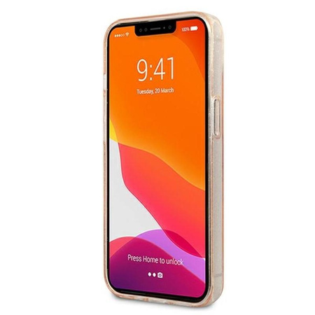 Karl Lagerfeld Glitter Karl & Choupette Head - iPhone 13 tok (arany)