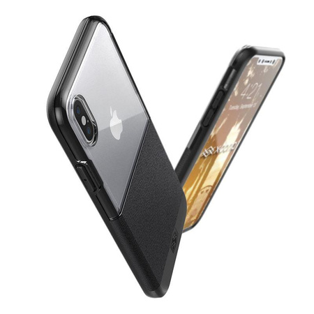 X-Doria Dash - Coque pour iPhone X (Cuir noir)