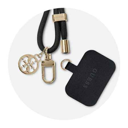 Guess CBDY Cord - Uniwersalny pasek do telefonu (czarny)