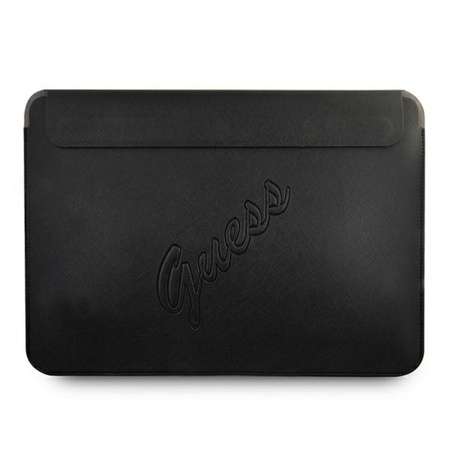 Guess Saffiano Script Computer Sleeve - 13" Notebook Case (black)