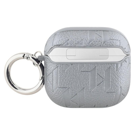 Karl Lagerfeld Monogram Choupette Head - Etui AirPods 4 (srebrny)
