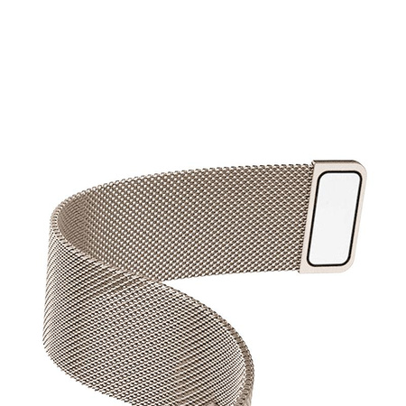 Crong Milano Steel - Rozsdamentes acél szíj Apple Watch 38/40/41 mm-es órához (pezsgő)