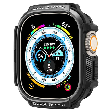 Spigen Rugged Armor - Pouzdro pro Apple Watch Ultra 49 mm (černé)