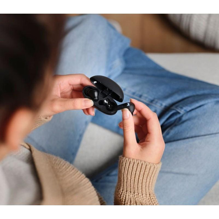 Trust Yavi - Bezdrátová sluchátka do uší Bluetooth TWS s nabíjecím pouzdrem a ENC (Černá)