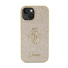 Guess Glitter Script Big 4G - iPhone 15 Plus Tasche (Gold)