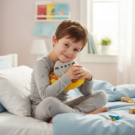 Pusheen - Pusheen plush toy in a chocolate donut 18 x 15 cm