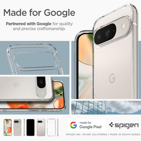 Spigen Ultra Hybrid - Hülle für Google Pixel 9 / 9 Pro (Crystal Clear)