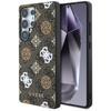 Guess 4G Imprimé motif pivoine coloré MagSafe - étui pour Samsung Galaxy S25 Ultra (marron)