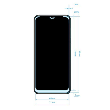 Crong 7D Nano Flexible Glass - nerozbitné hybridní sklo 9H pro celou obrazovku Samsung Galaxy M13