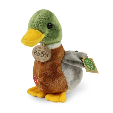 MASKOTKA PLUSZOWA KACZKA Z DŹWIĘKIEM REALISTYCZNA 22cm RAPPA KACZUSZKA ECO