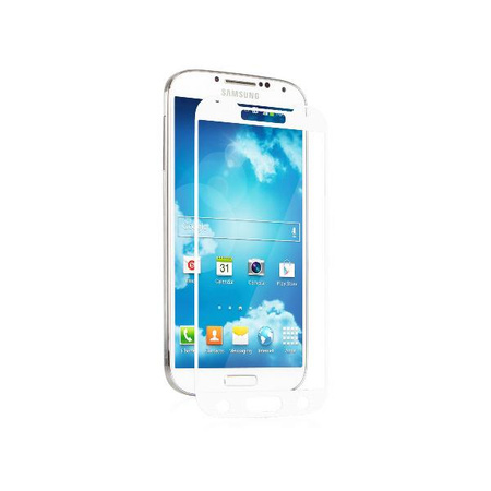 Moshi iVisor XT - Transparente Full Face Schutzfolie Samsung Galaxy S4 (weiß)