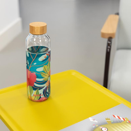 Quokka Flow - Bouteille d'eau en verre 660 ml (Tropical)