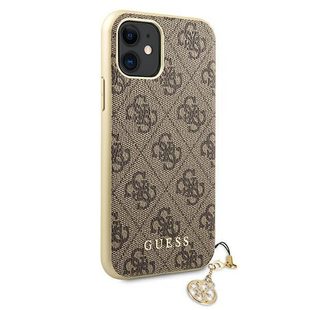 Guess 4G Charms Kollektion - iPhone 11 Tasche (Braun)