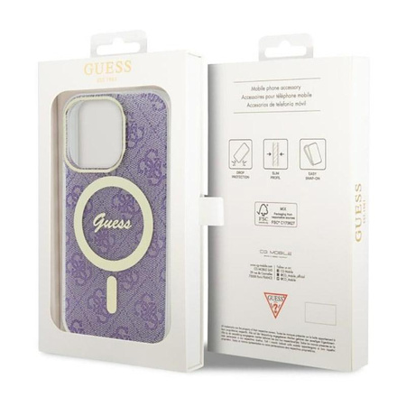 Guess 4G MagSafe - Étui pour iPhone 14 Pro (violet)