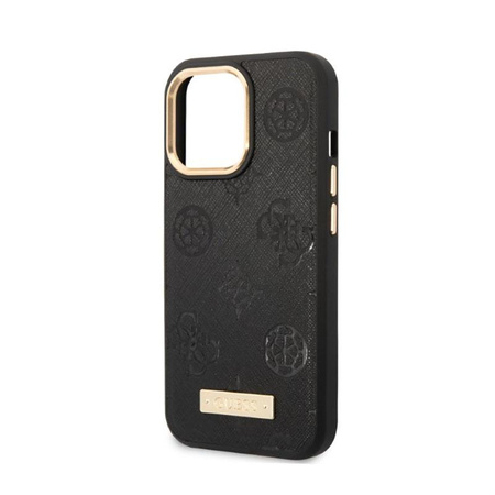 Guess Peony Logo Plate MagSafe - iPhone 13 Pro Max Case (black)