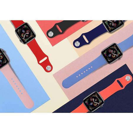 PURO ICON - Elastic Sports Strap for Apple Watch 38/40/41 mm (S/M & M/L) (white)