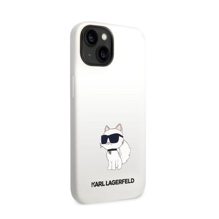 Karl Lagerfeld Silikon NFT Choupette - Hülle für iPhone 14 Plus (Weiß)