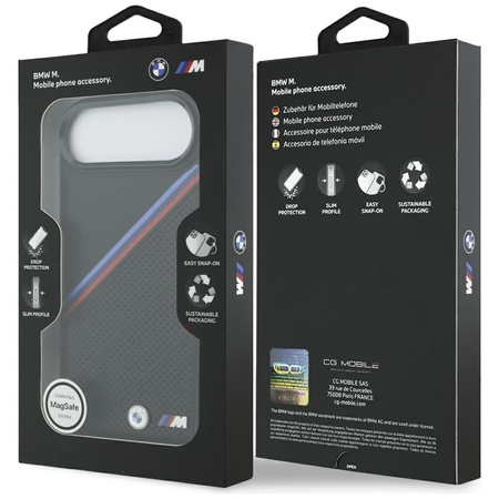 Etui do iPhone Air MagSafe BMW M Oryginalny Skórzany Czarny Case na Telefon