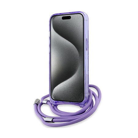 Karl Lagerfeld IML Crossbody Monogram Karl & Choupette Head MagSafe - iPhone 15 / 14 / 13 Case (purple)