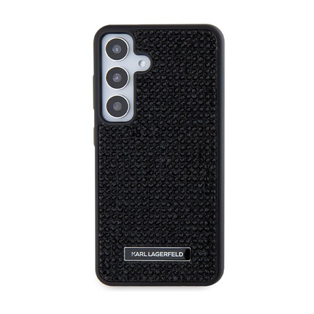 Karl Lagerfeld Rhinestone Metal Logo - Samsung Galaxy S24+ Case (black)