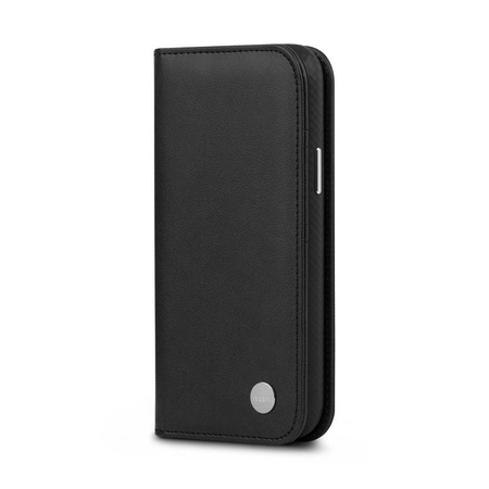 Moshi Overture - 3-in-1 iPhone 13 flip case (anti-bacterial NanoShield™) (Jet Black)