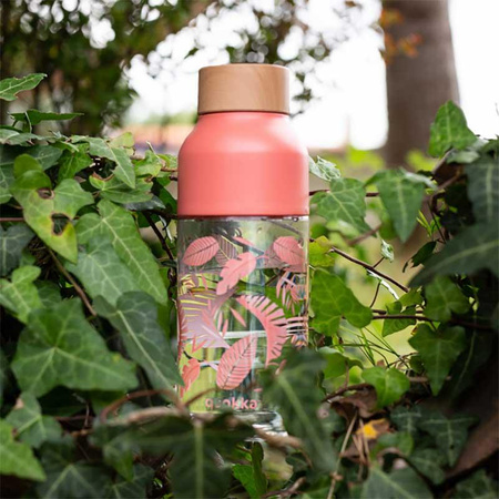 Quokka Ice - Bouteille d'eau en tritan de 570 ml (Pink Botanical)