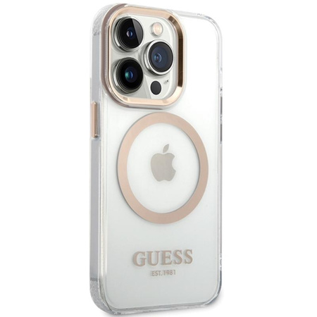 ETUI MAGSAFE GUESS DO IPHONE 15, Case Przezroczyste, Magnetyczne, Modne