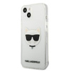 Karl Lagerfeld Choupette Head - pouzdro pro iPhone 13 Mini (průhledné)
