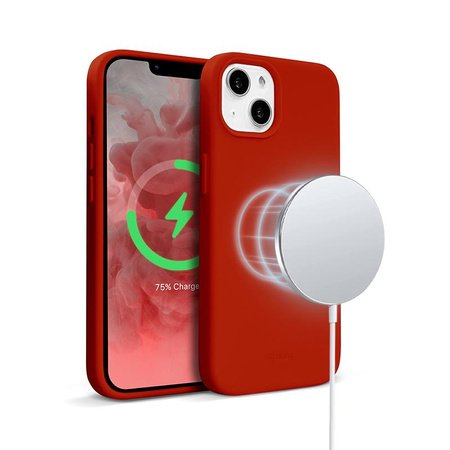 Crong Color Cover Magnetisch - iPhone 13 mini MagSafe Hülle (rot)