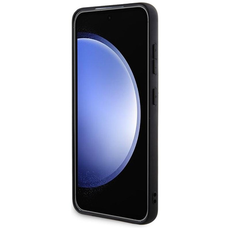 Guess Glitter Flakes fém logós tok - Samsung Galaxy S24 (rózsaszín)