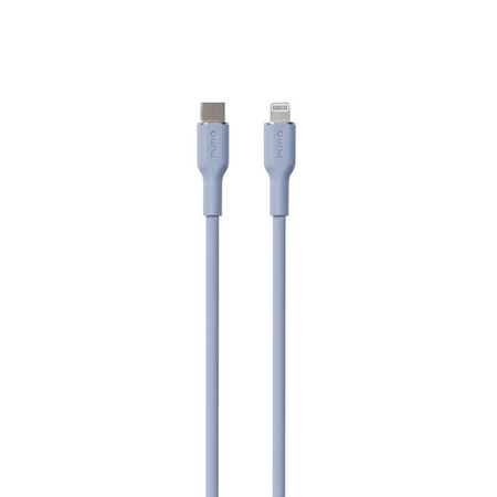 PURO ICON Soft kábel - USB-C Lightning MFi 1,5 m (Púderkék)