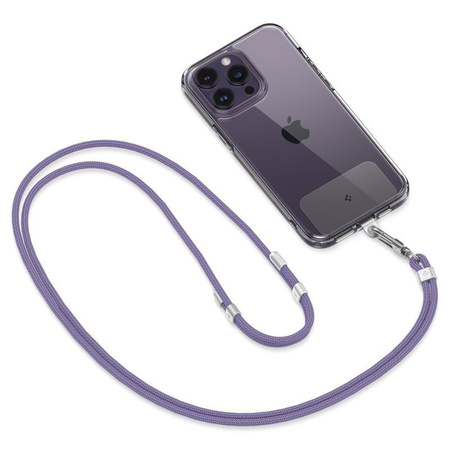 Univerzální sada řemínků Spigen pro crossbody a zápěstí - rameno + řemínek na telefon na zápěstí (tmavě fialová)