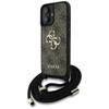 Guess 4G Big Logo Cord Strap Crossbody - étui pour iPhone 16 (marron)