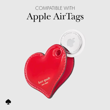 Kate Spade New York Charm Keychain – Ochranné pouzdro přívěsek na Apple AirTag 1 / 2 (Heart)