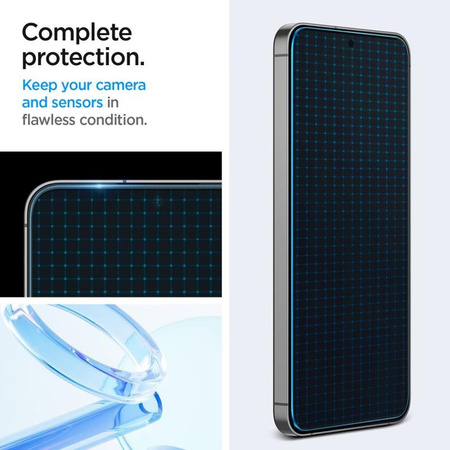 Spigen GLAS.TR EZ FIT 2-Pack - Edzett üveg Samsung Galaxy S24 FE készülékhez (2 db)