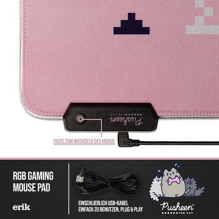 Pusheen - LED játék/asztal szőnyeg XXL (90 x 40 cm)