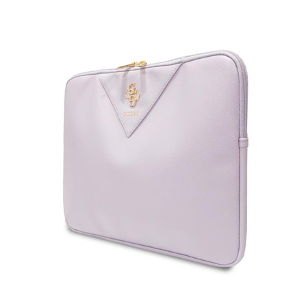 Guess Triangle 4G Sleeve - pouzdro na notebook 13" / 14" (fialové)
