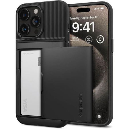 Spigen Slim Armor CS - pouzdro pro iPhone 15 Pro Max (černé)