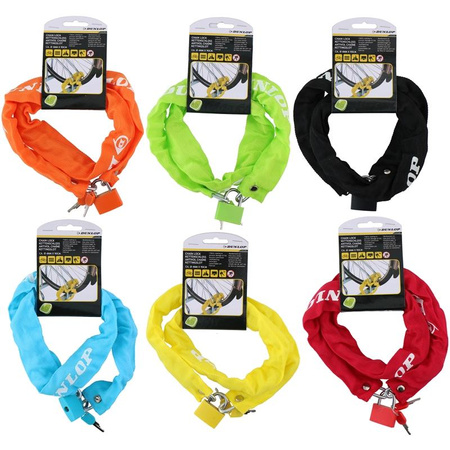 Dunlop - Antivol pour vélo 90 cm (Orange)