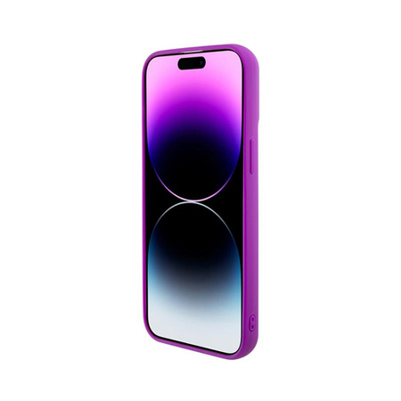 Guess Disco Metal Script - Case for iPhone 15 Pro Max (Fuchsia)