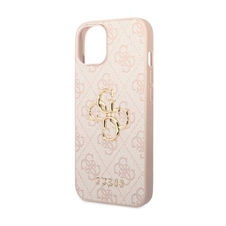 Guess 4G Big Metal Logo - Coque pour iPhone 15 Plus (rose)